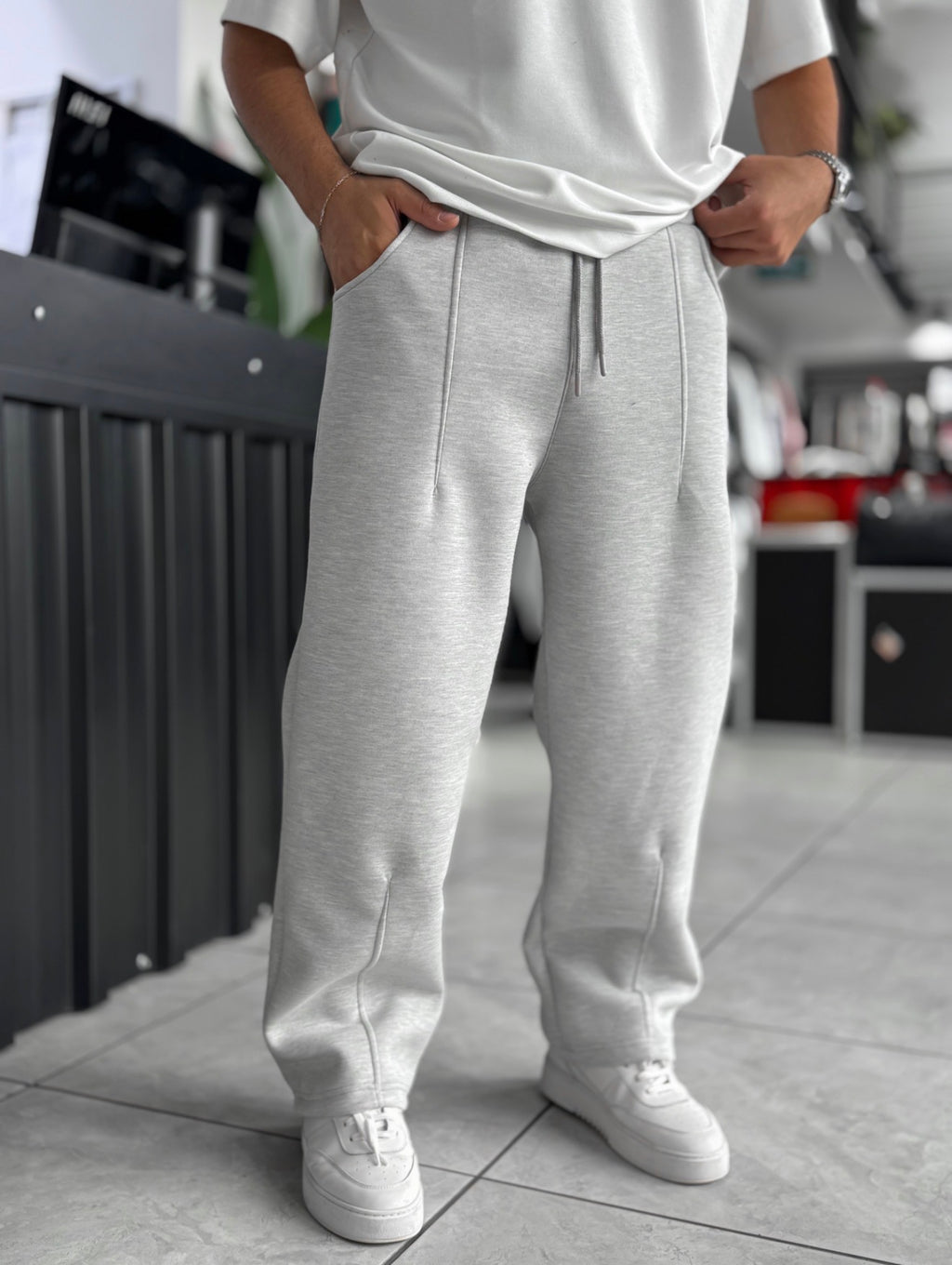 Trenerka Baggy gri e çelët