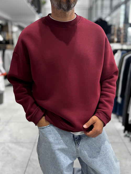 Duks basic oversize bordo