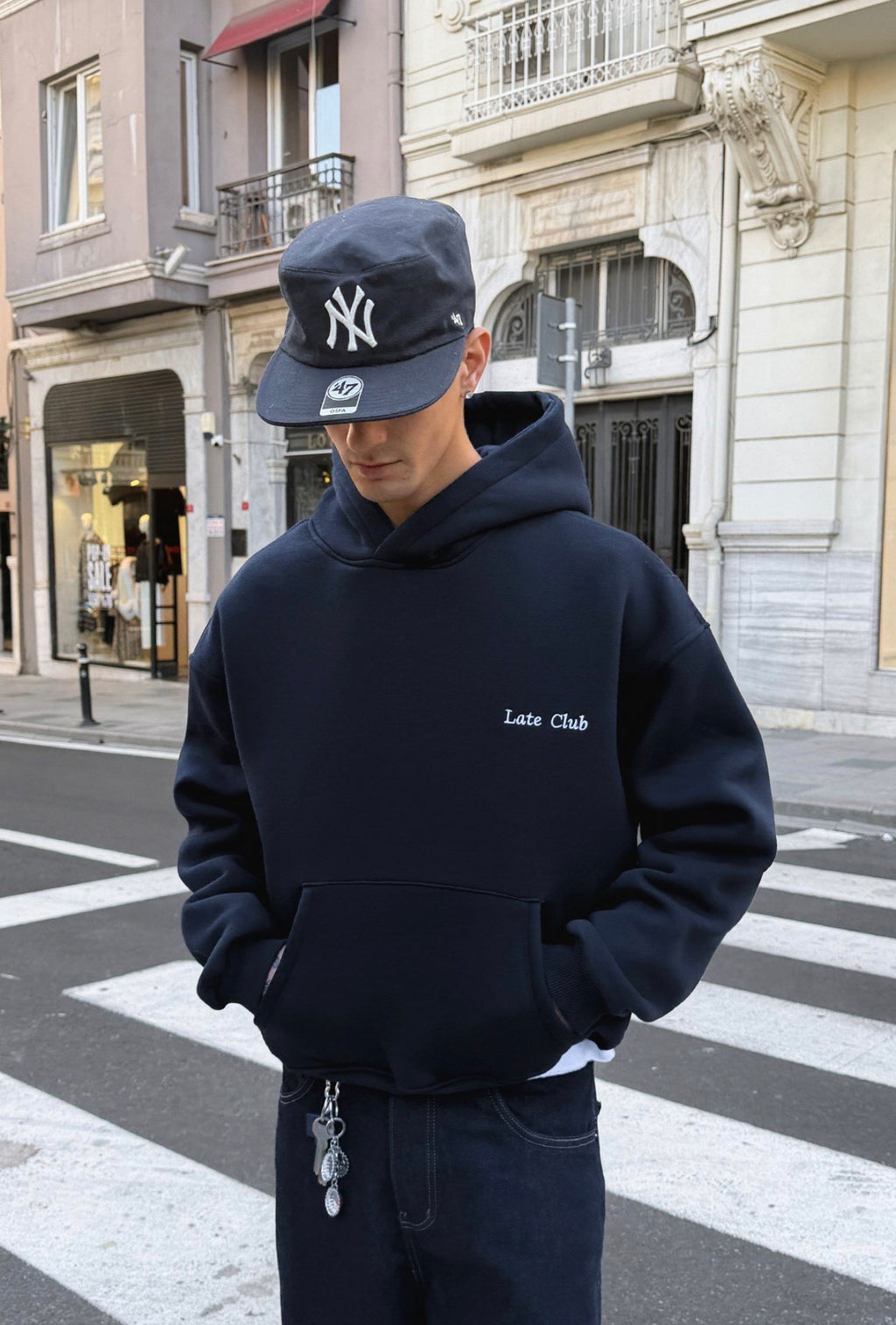 Duks Late Club oversize i zi - para