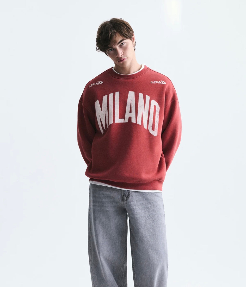 Duks Milano oversize i kuq - pamja 2