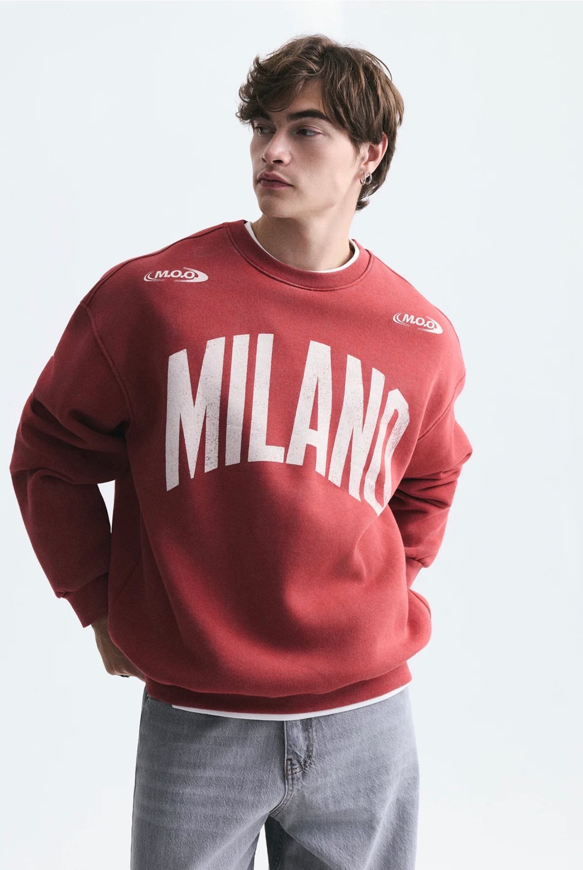 Duks Milano oversize i kuq - pamja 3