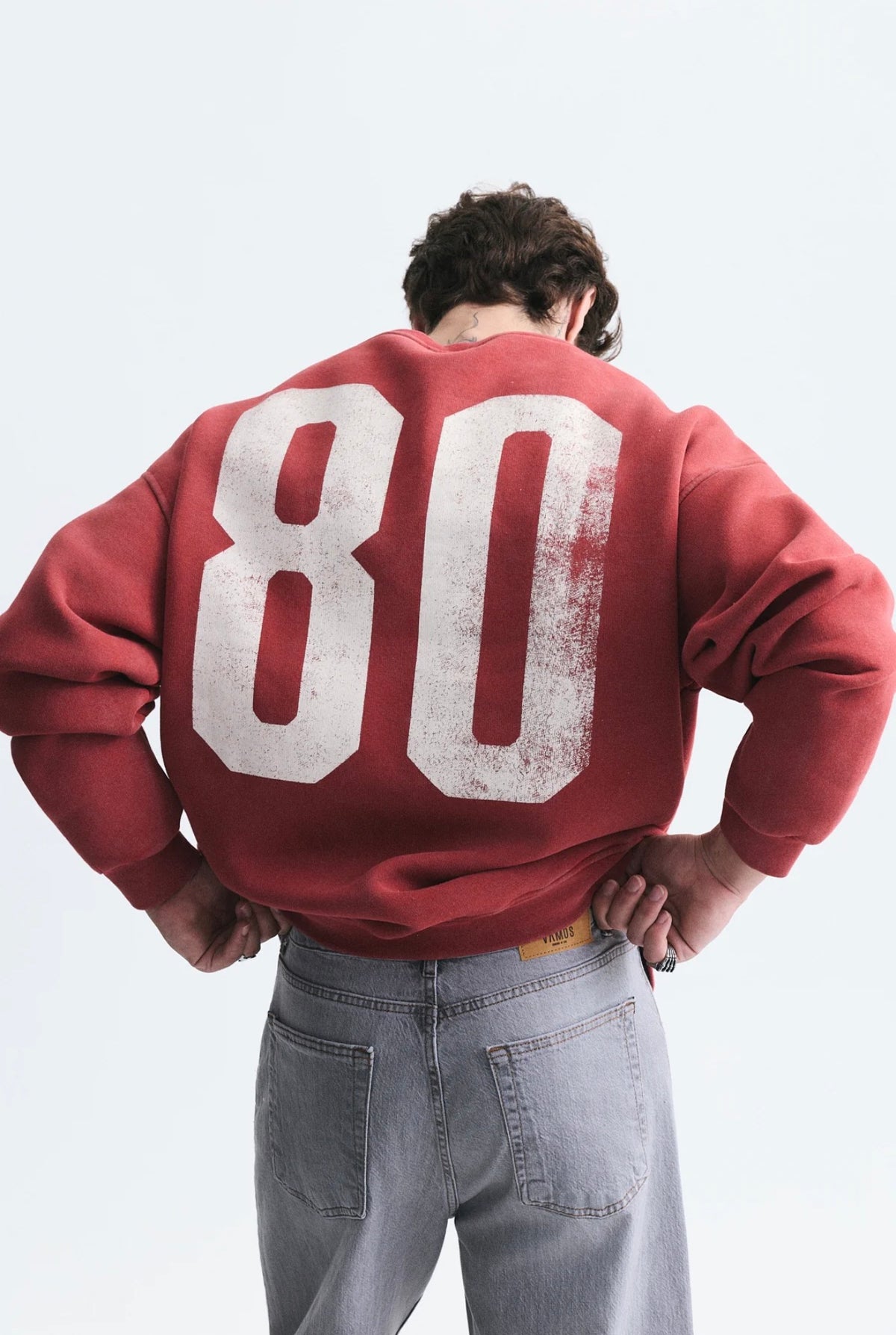 Duks Milano oversize i kuq - pamja mbrapa