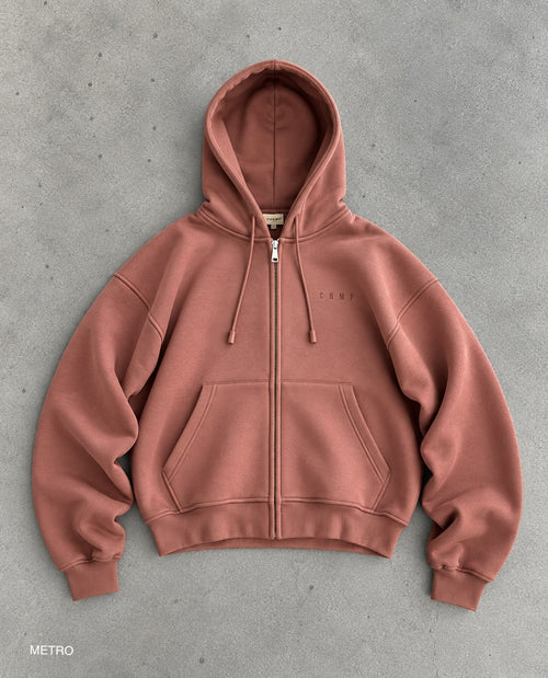 Hoodie CHMP rozë me zinxhir