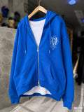 Hoodie METRO blu me zinxhir